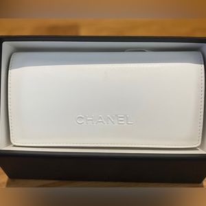 White Chanel Sunglasses case